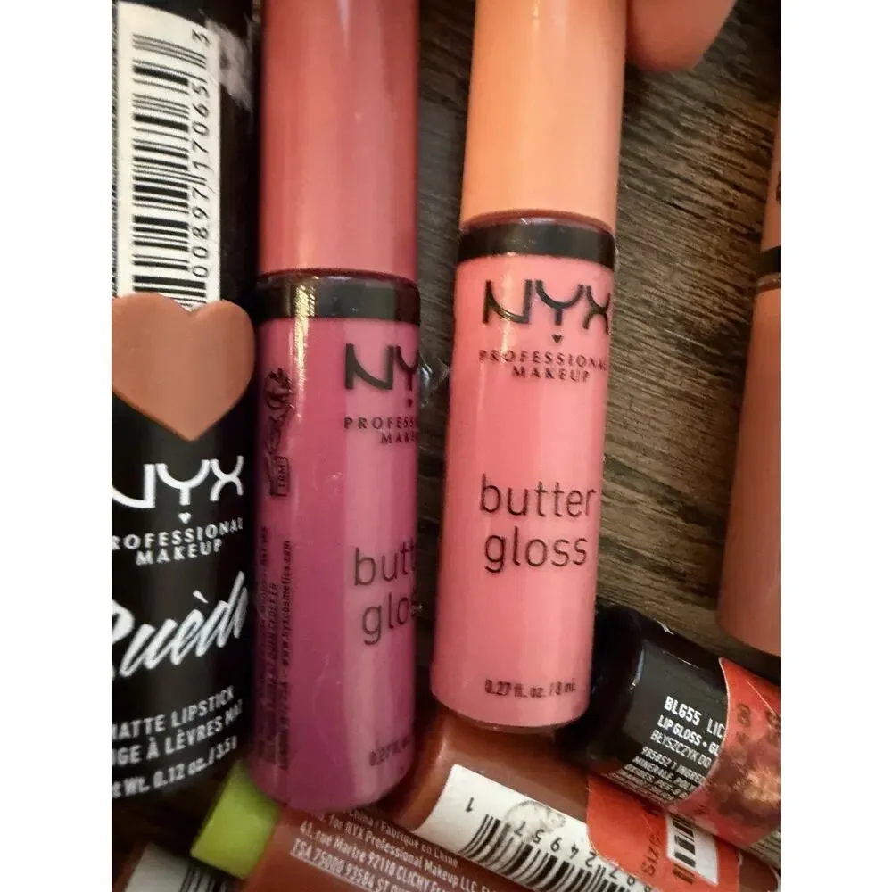 NYX Lip Bundle Butter Gloss, Lipstick 11 Lip Products NEW